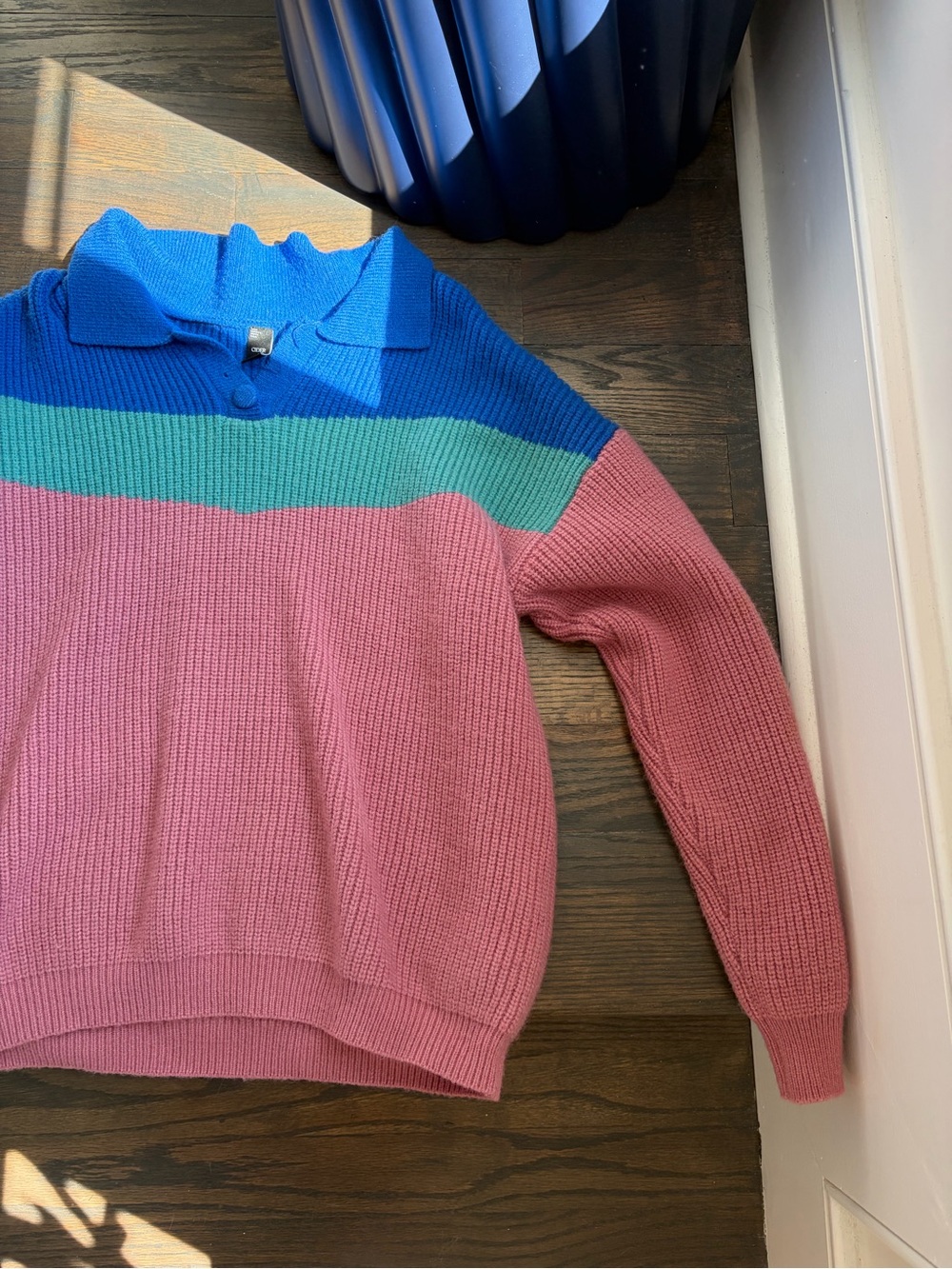 Cider collared multi color sweater - Women’s size Large - Picture 3 of 4